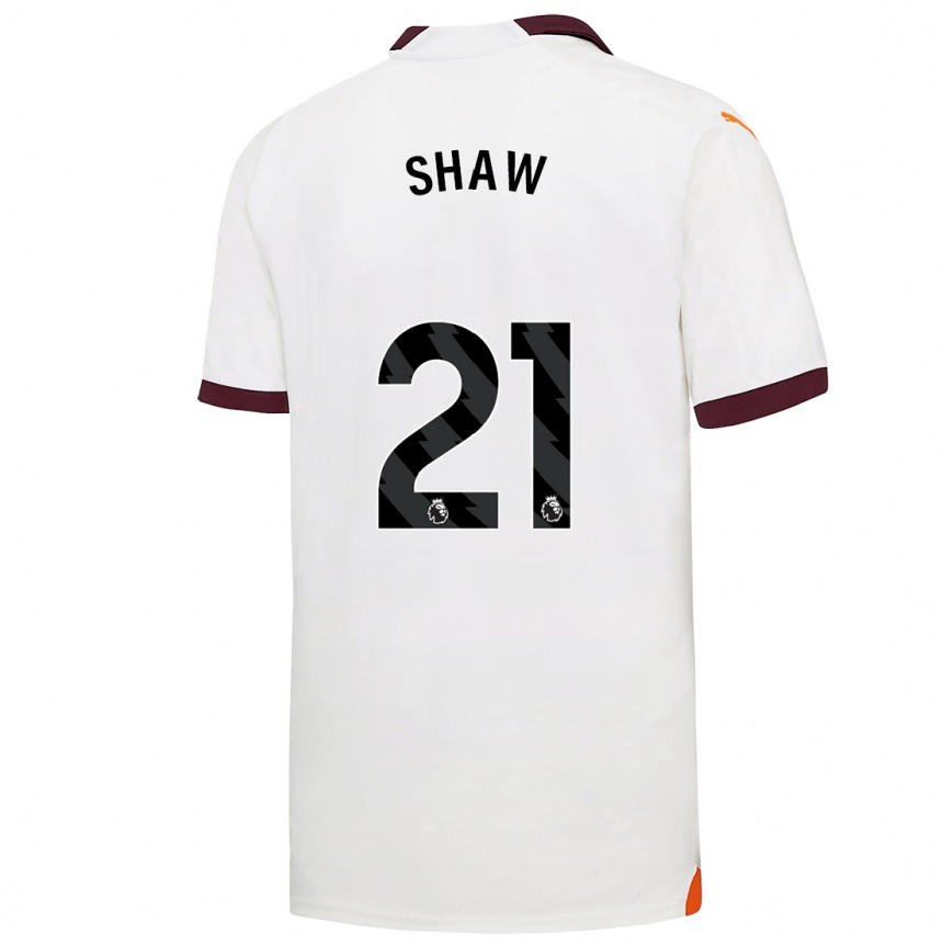 Niño Fútbol Camiseta Khadija Shaw #21 Blanco 2ª Equipación 2023/24