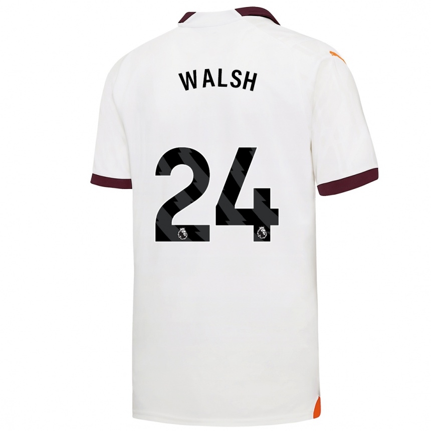 Niño Fútbol Camiseta Keira Walsh #24 Blanco 2ª Equipación 2023/24