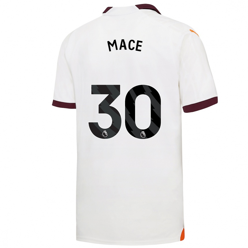 Niño Fútbol Camiseta Ruby Mace #30 Blanco 2ª Equipación 2023/24