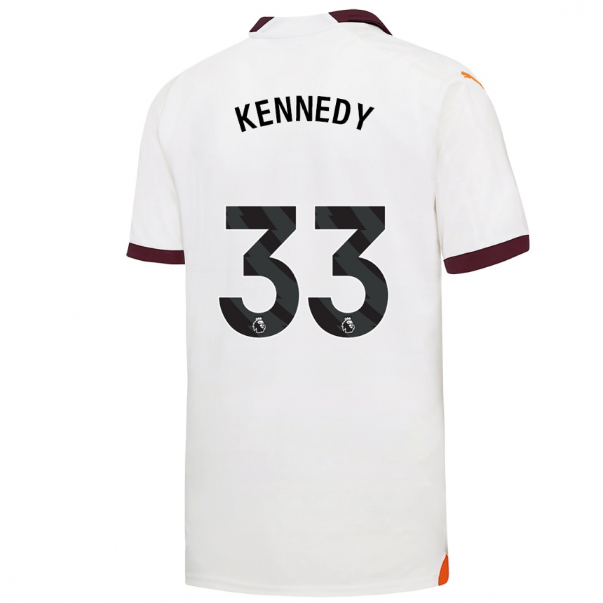 Niño Fútbol Camiseta Alanna Kennedy #33 Blanco 2ª Equipación 2023/24