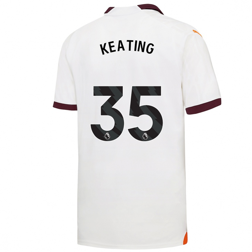 Niño Fútbol Camiseta Khiara Keating #35 Blanco 2ª Equipación 2023/24