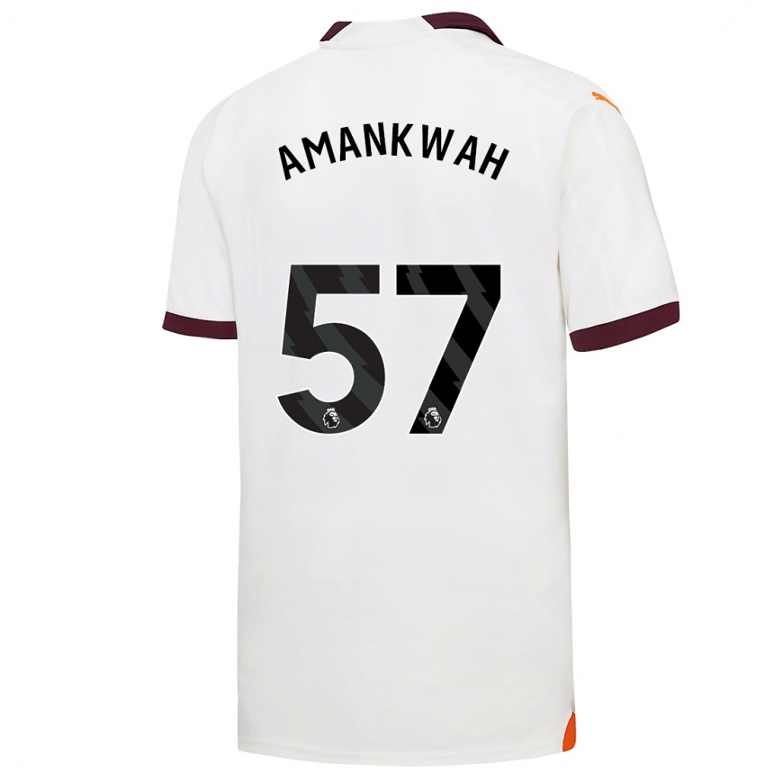 Niño Fútbol Camiseta Yeboah Amankwah #57 Blanco 2ª Equipación 2023/24