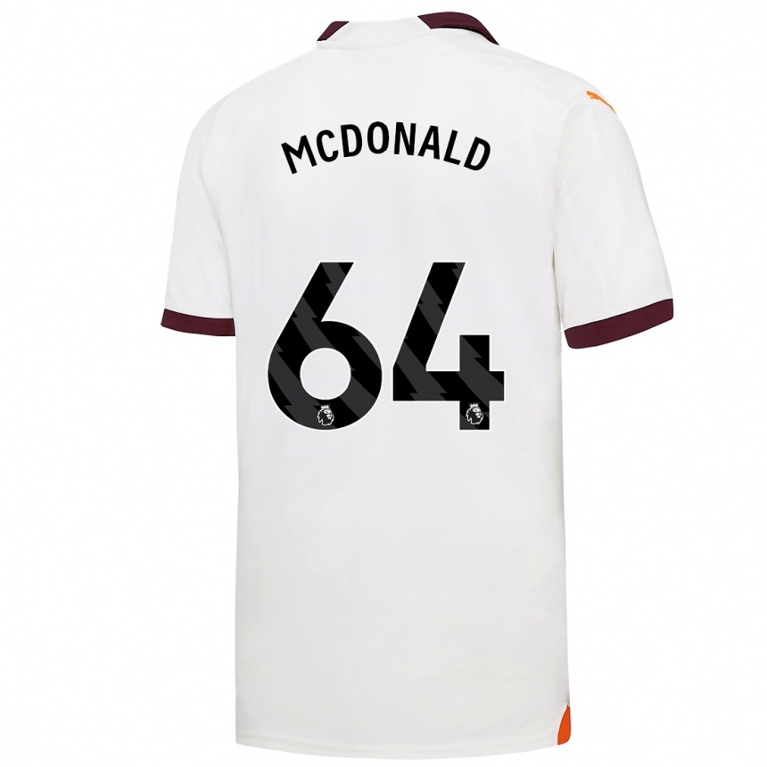 Niño Fútbol Camiseta Rowan Mcdonald #64 Blanco 2ª Equipación 2023/24