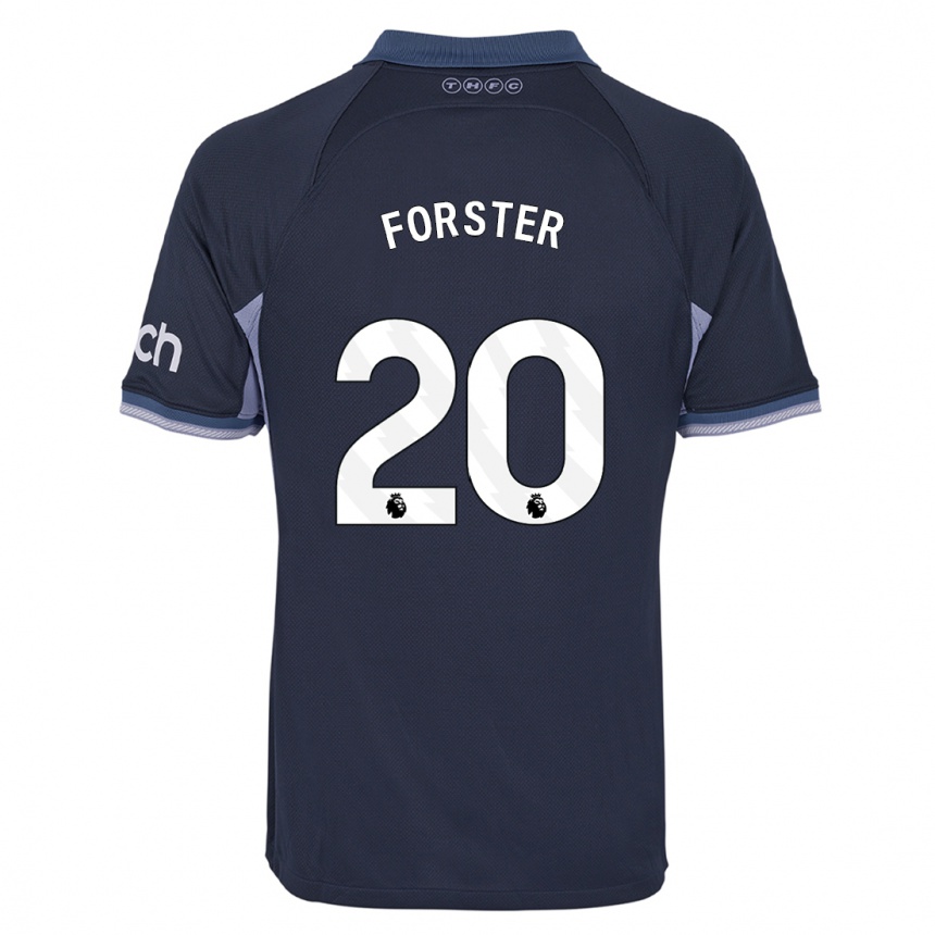Niño Fútbol Camiseta Fraser Forster #20 Azul Oscuro 2ª Equipación 2023/24