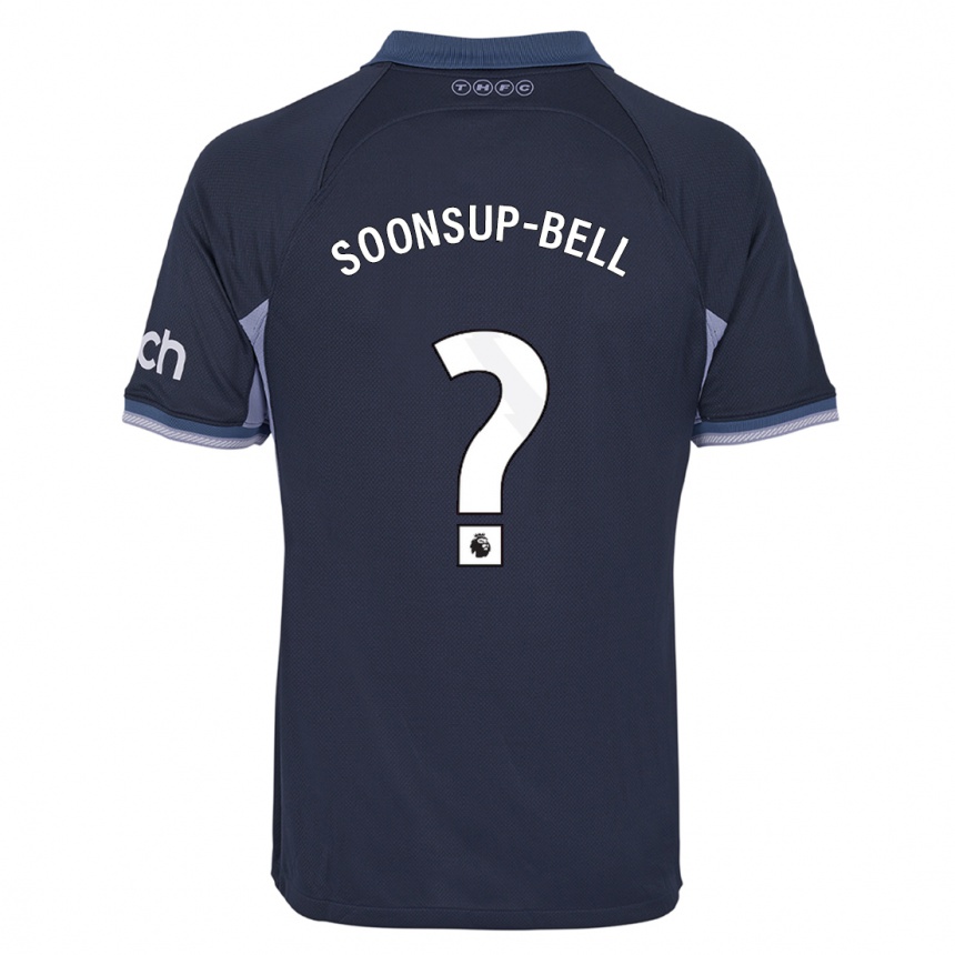 Niño Fútbol Camiseta Jude Soonsup-Bell #0 Azul Oscuro 2ª Equipación 2023/24