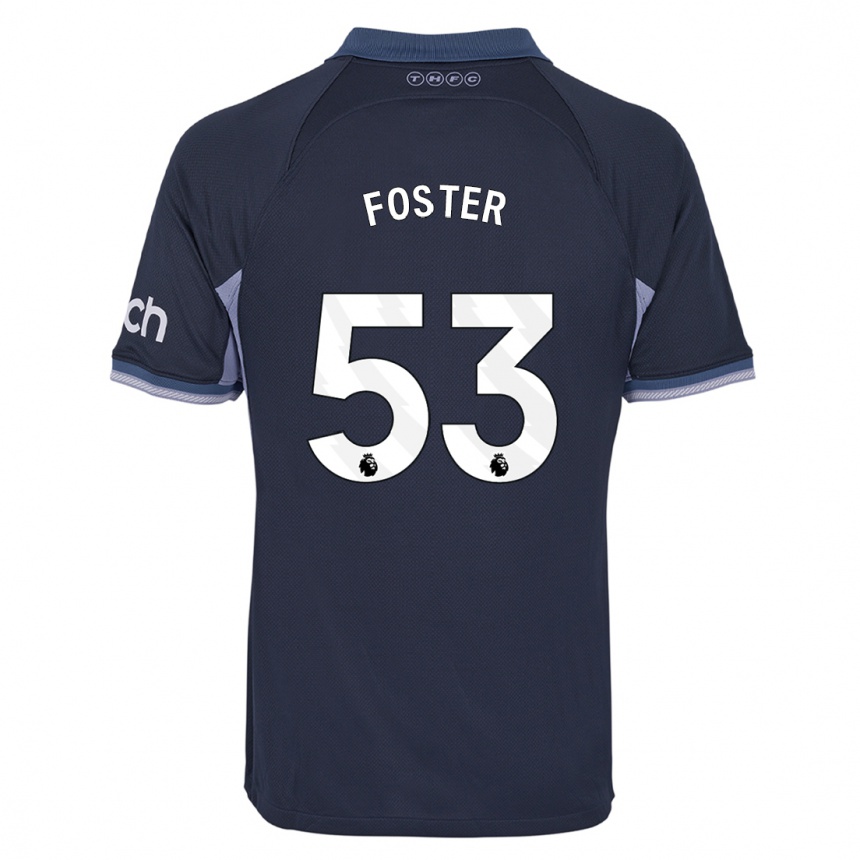 Niño Fútbol Camiseta Brooklyn Lyons Foster #53 Azul Oscuro 2ª Equipación 2023/24