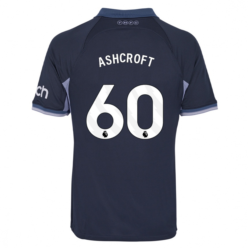 Niño Fútbol Camiseta Tyrell Ashcroft #60 Azul Oscuro 2ª Equipación 2023/24