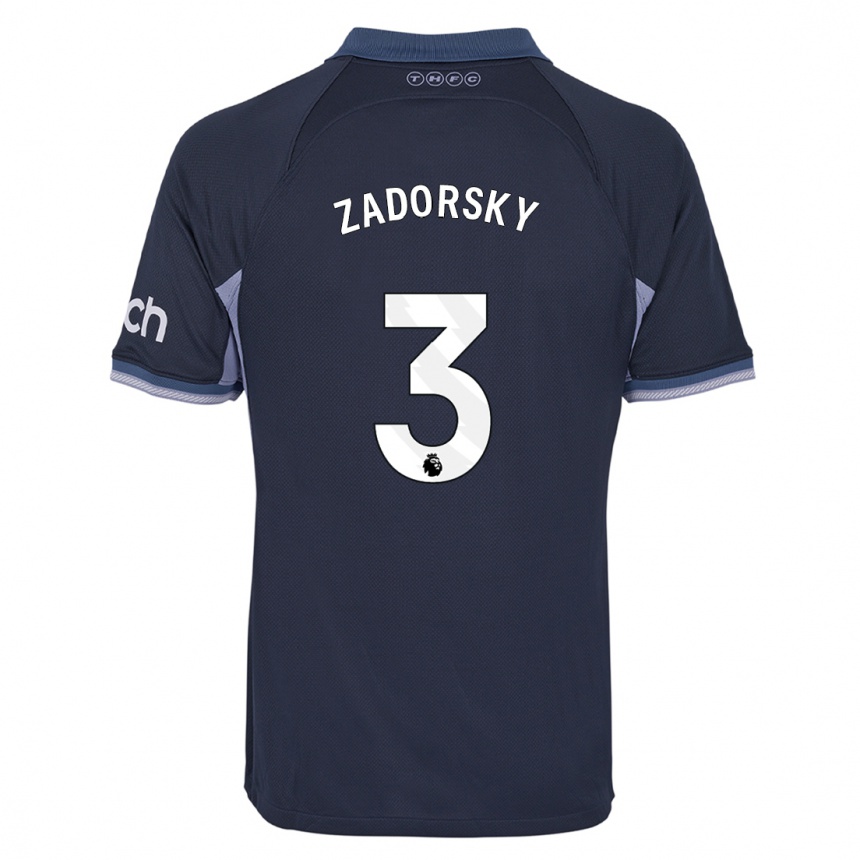 Niño Fútbol Camiseta Shelina Zadorsky #3 Azul Oscuro 2ª Equipación 2023/24