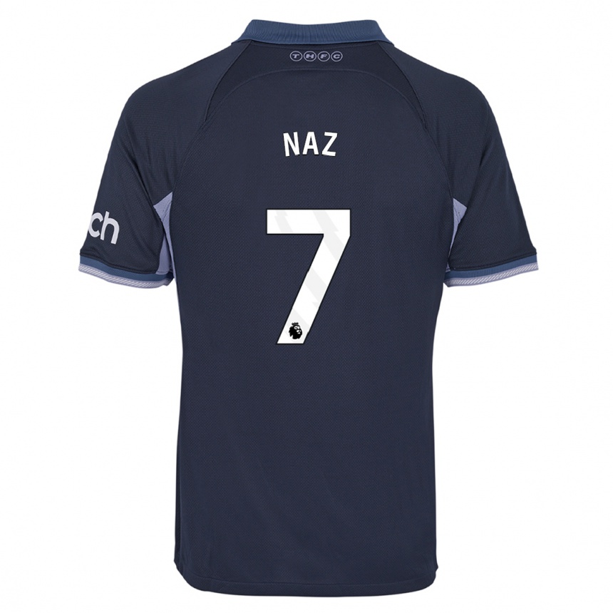 Niño Fútbol Camiseta Jessica Naz #7 Azul Oscuro 2ª Equipación 2023/24