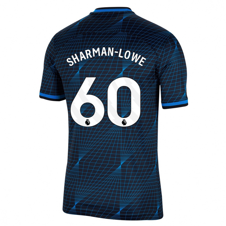 Niño Fútbol Camiseta Teddy Sharman-Lowe #60 Azul Oscuro 2ª Equipación 2023/24