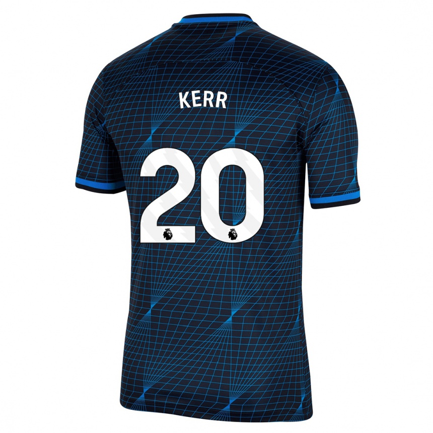 Niño Fútbol Camiseta Sam Kerr #20 Azul Oscuro 2ª Equipación 2023/24