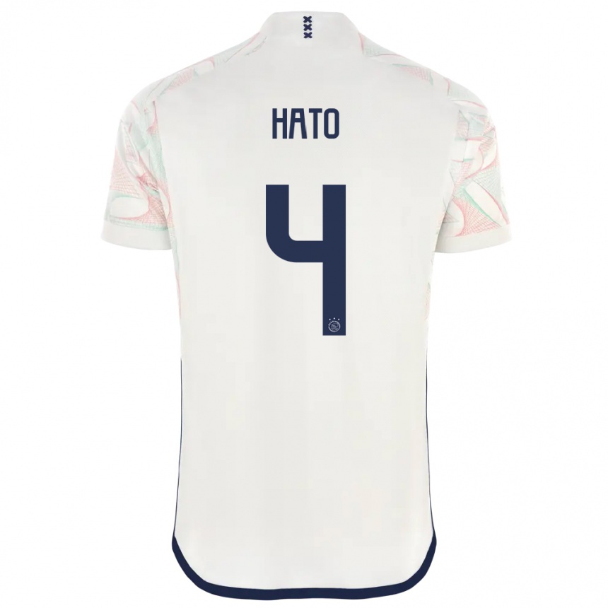 Niño Fútbol Camiseta Jorrel Hato #4 Blanco 2ª Equipación 2023/24