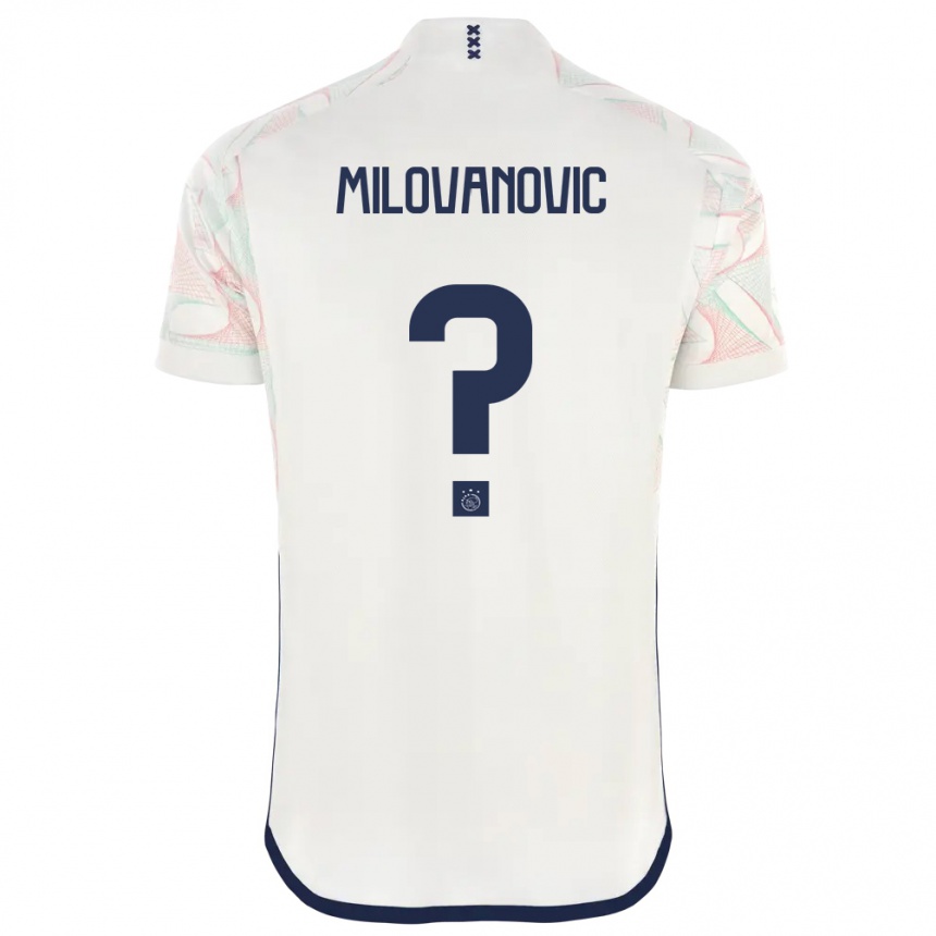 Niño Fútbol Camiseta Mateja Milovanovic #0 Blanco 2ª Equipación 2023/24