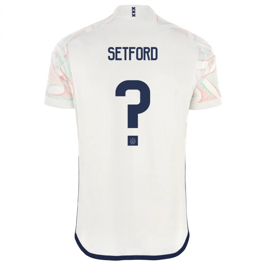 Niño Fútbol Camiseta Tommy Setford #0 Blanco 2ª Equipación 2023/24