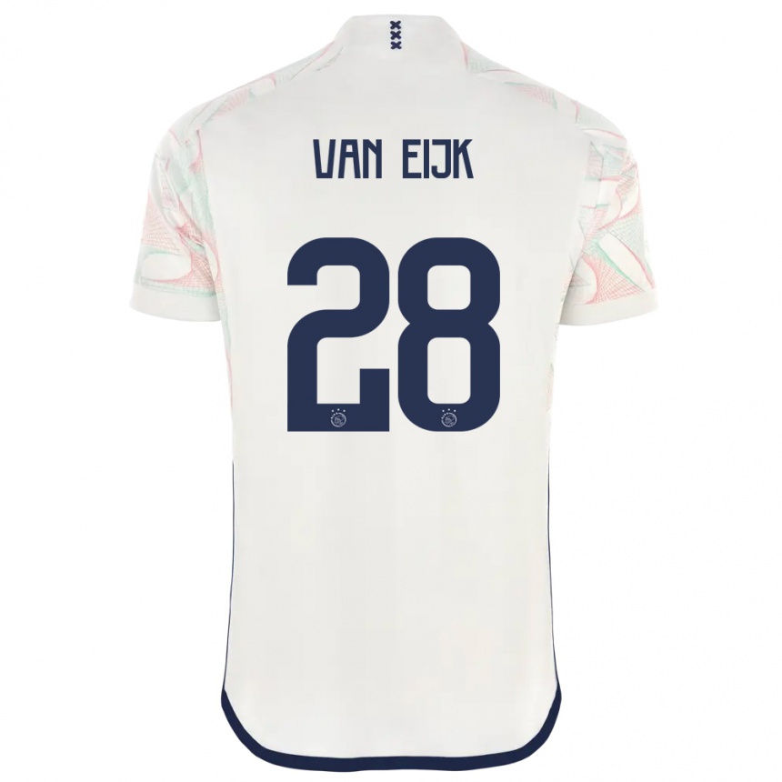 Niño Fútbol Camiseta Regina Van Eijk #28 Blanco 2ª Equipación 2023/24