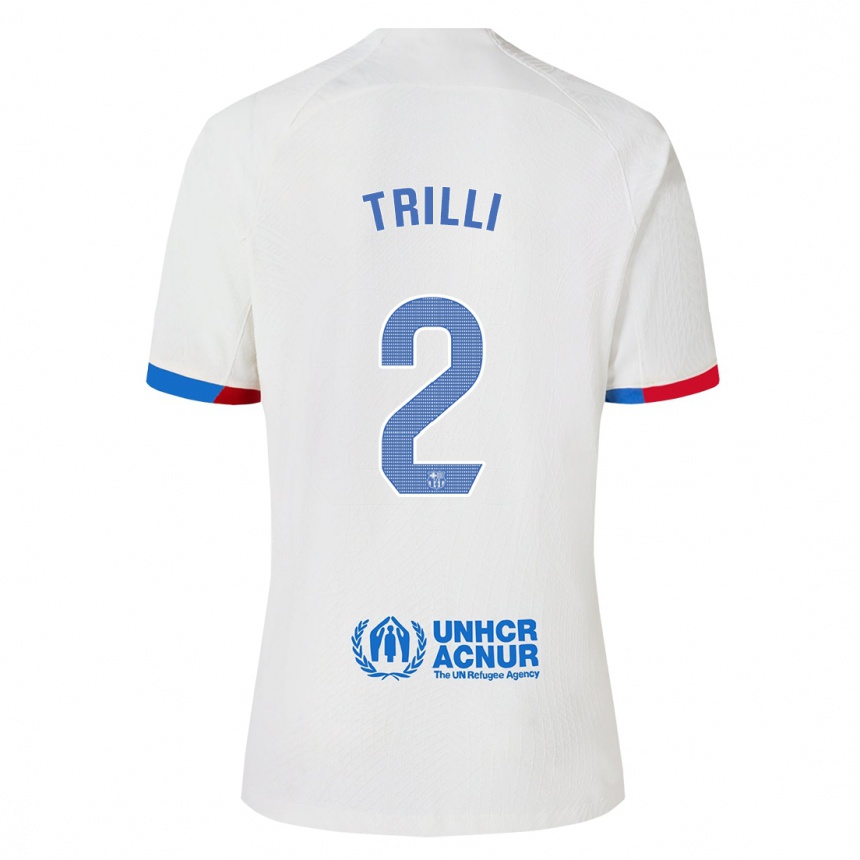 Niño Fútbol Camiseta Trilli #2 Blanco 2ª Equipación 2023/24