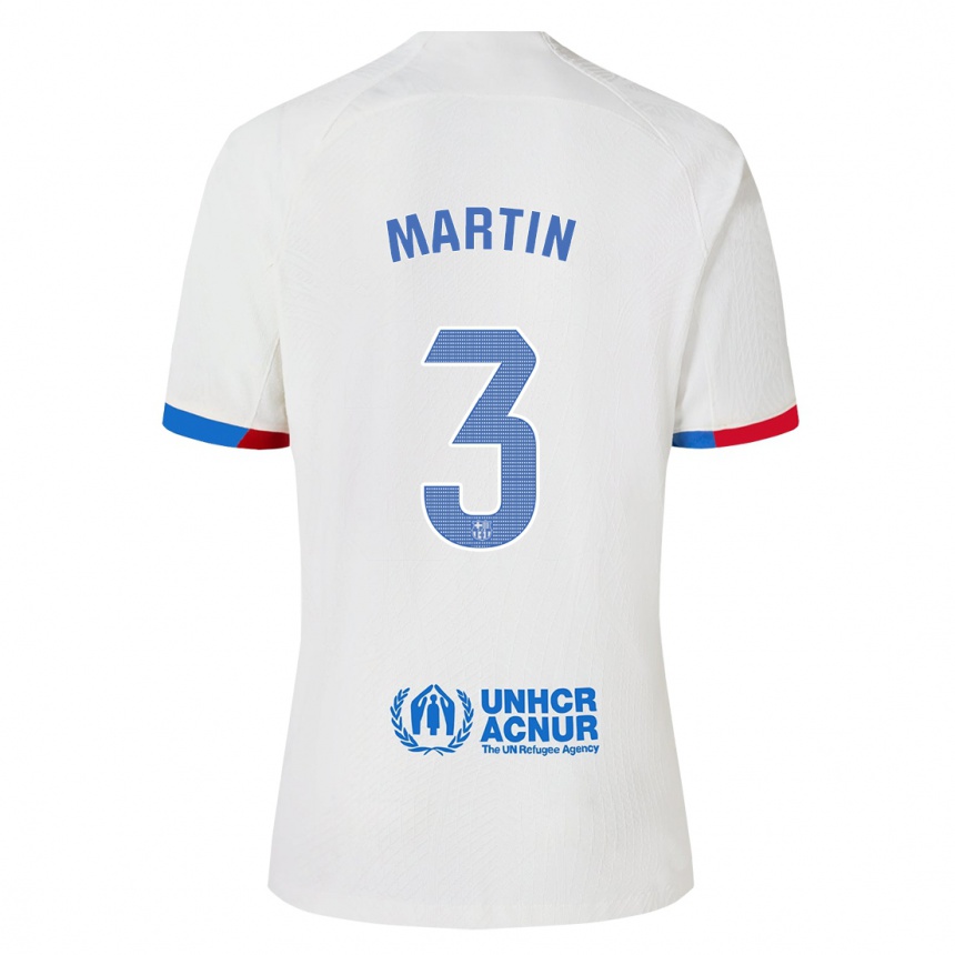 Niño Fútbol Camiseta Gerard Martin #3 Blanco 2ª Equipación 2023/24