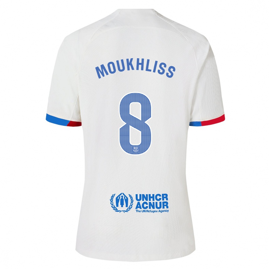 Niño Fútbol Camiseta Moha Moukhliss #8 Blanco 2ª Equipación 2023/24