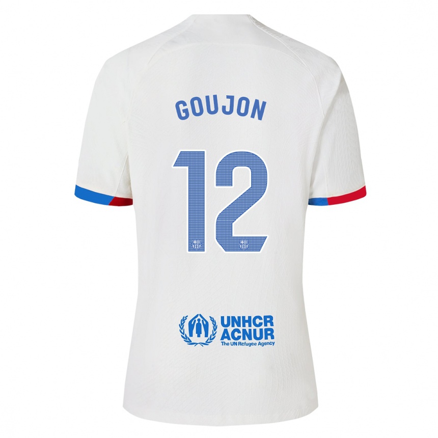 Niño Fútbol Camiseta Iker Goujón #12 Blanco 2ª Equipación 2023/24