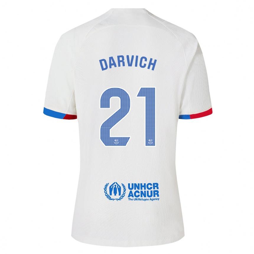 Niño Fútbol Camiseta Noah Darvich #21 Blanco 2ª Equipación 2023/24