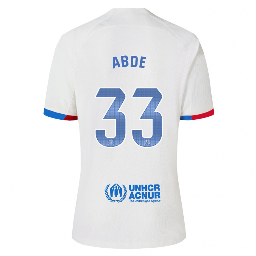 Niño Fútbol Camiseta Ez Abde #33 Blanco 2ª Equipación 2023/24