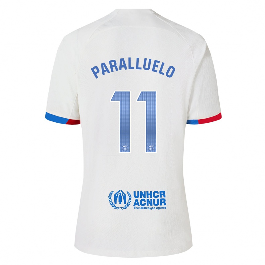 Niño Fútbol Camiseta Salma Paralluelo #11 Blanco 2ª Equipación 2023/24