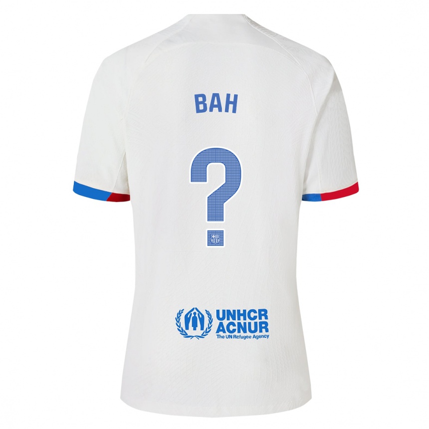 Niño Fútbol Camiseta Saidou Bah #0 Blanco 2ª Equipación 2023/24