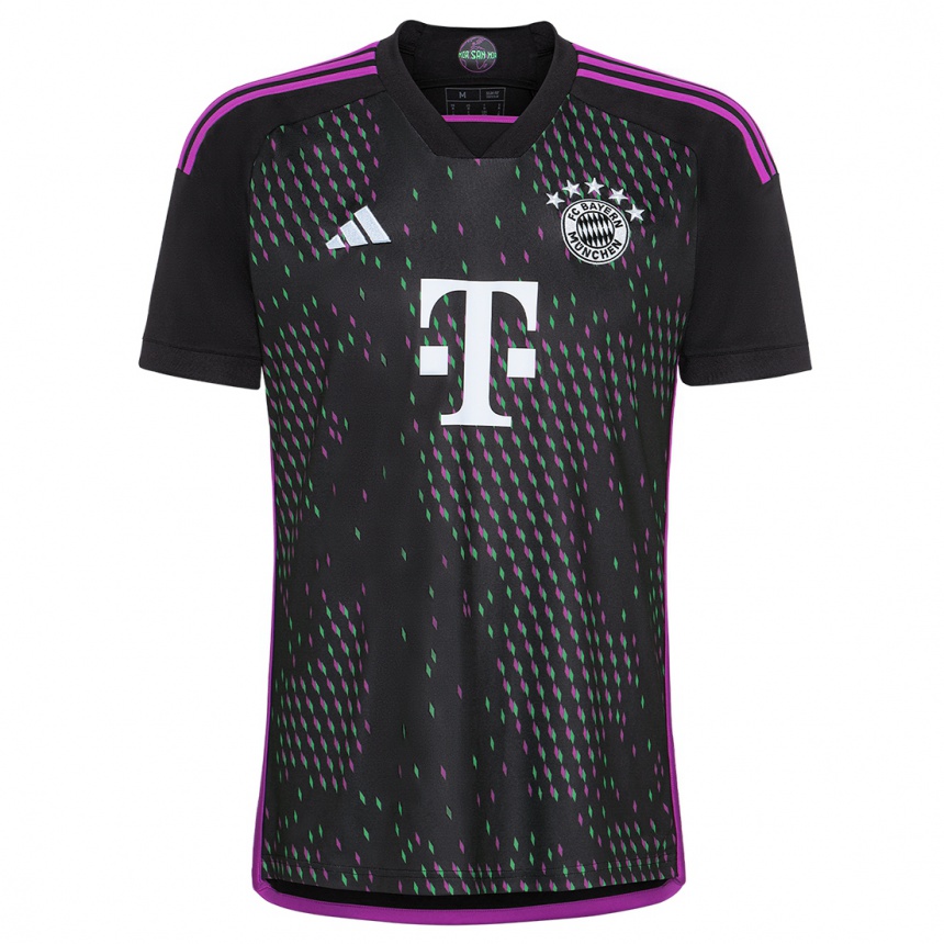 Niño Fútbol Camiseta Kingsley Coman #11 Negro 2ª Equipación 2023/24