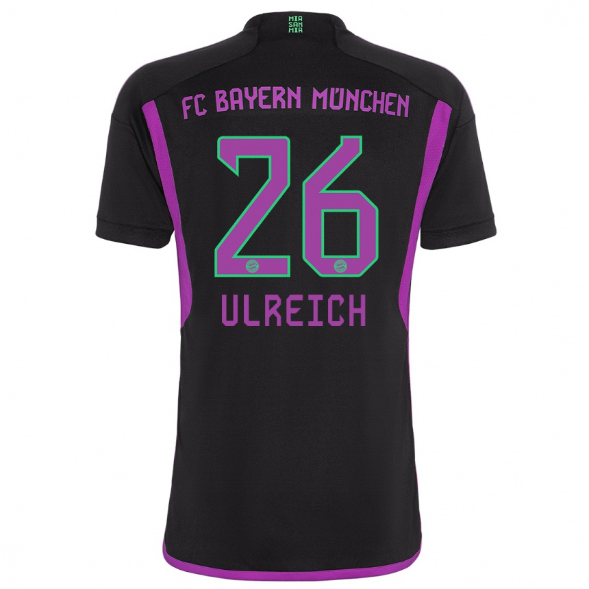 Niño Fútbol Camiseta Sven Ulreich #26 Negro 2ª Equipación 2023/24