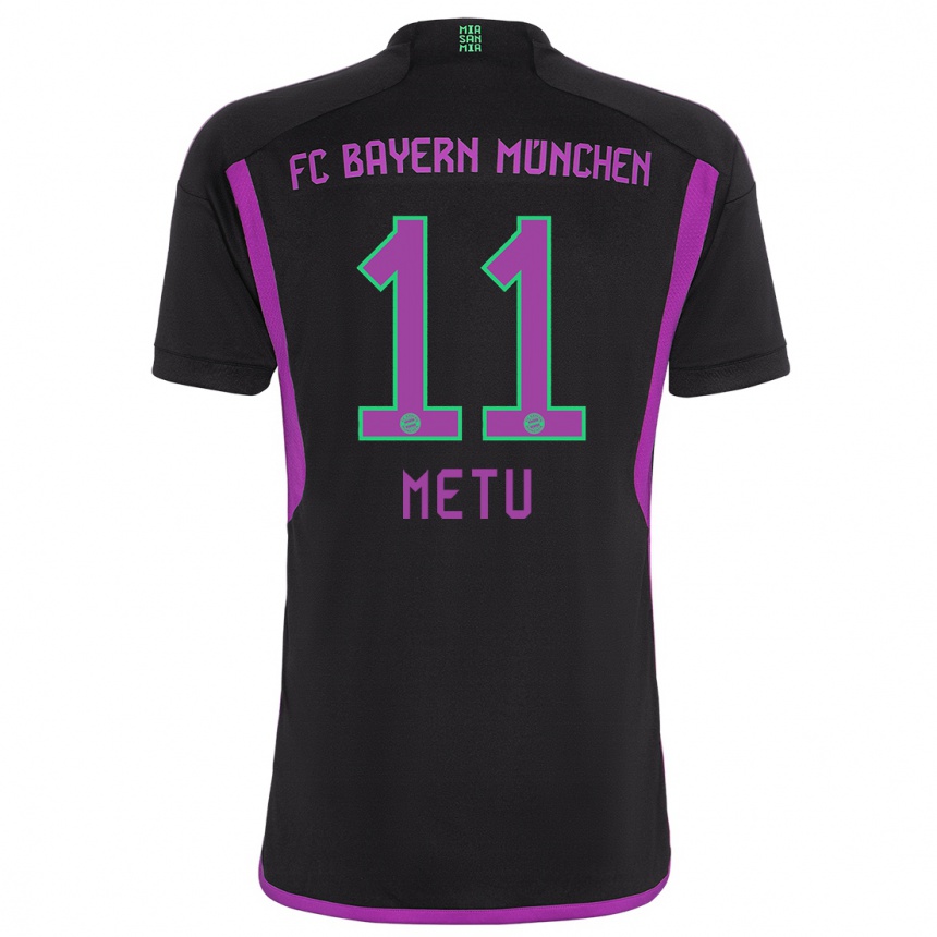 Niño Fútbol Camiseta Emilian Metu #11 Negro 2ª Equipación 2023/24