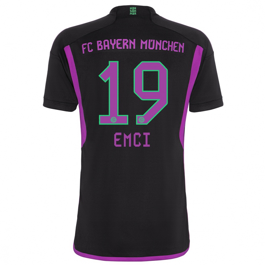 Niño Fútbol Camiseta Ben Emci #19 Negro 2ª Equipación 2023/24