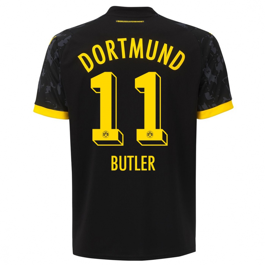 Niño Fútbol Camiseta Justin Butler #11 Negro 2ª Equipación 2023/24