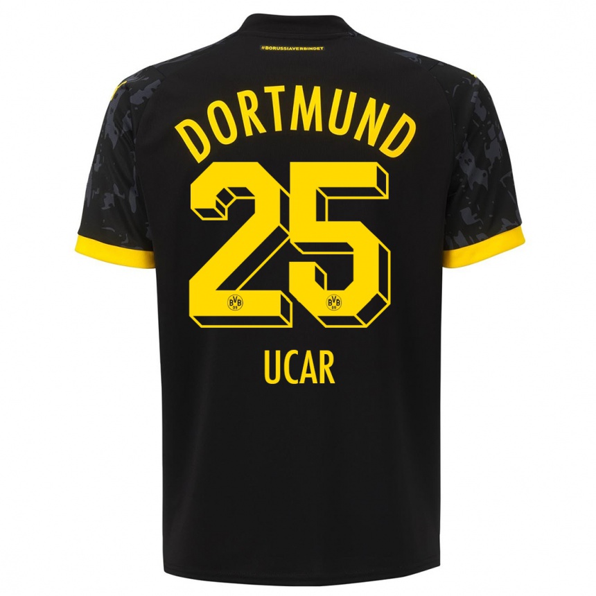 Niño Fútbol Camiseta Leys Ucar #25 Negro 2ª Equipación 2023/24