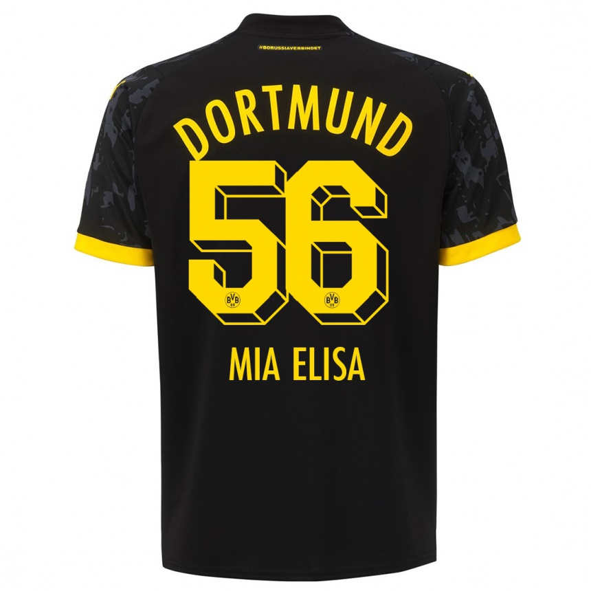 Niño Fútbol Camiseta Bomnuter Mia Elisa #56 Negro 2ª Equipación 2023/24