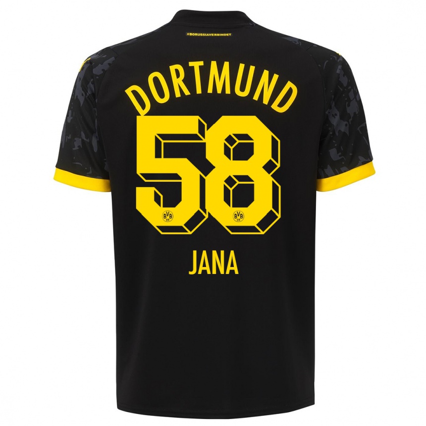 Niño Fútbol Camiseta Nordberg Jana #58 Negro 2ª Equipación 2023/24