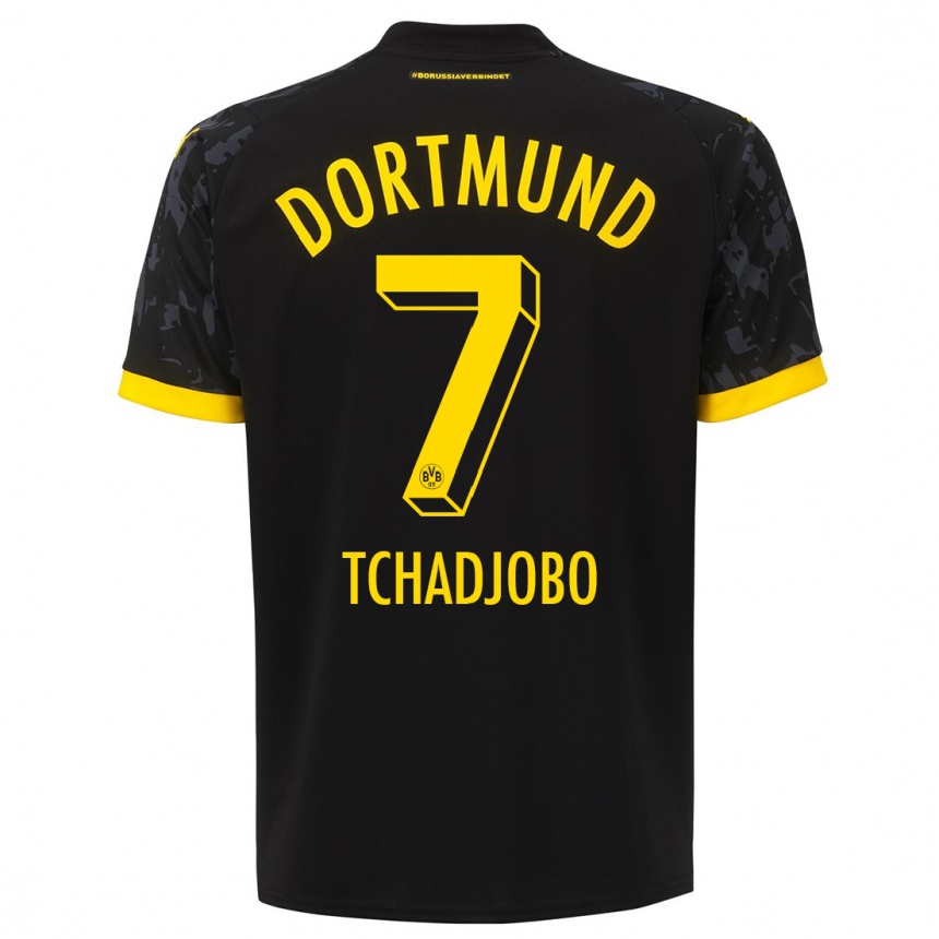 Niño Fútbol Camiseta Dia Tchadjobo #7 Negro 2ª Equipación 2023/24