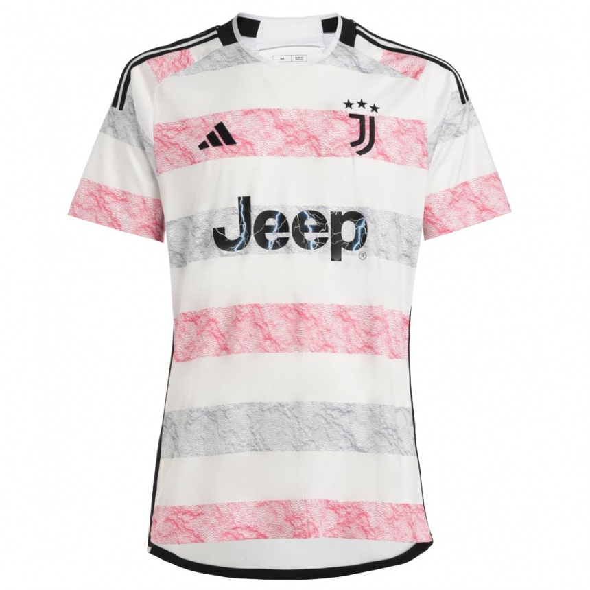 Niño Fútbol Camiseta Nicolo Ledonne #23 Blanco Rosa 2ª Equipación 2023/24