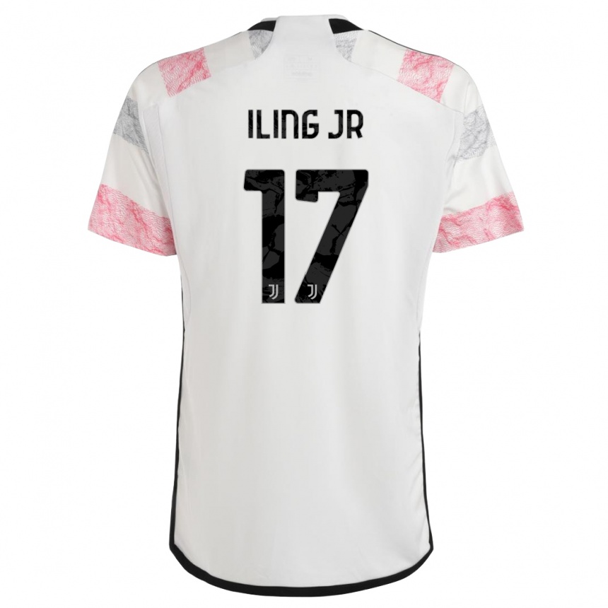 Niño Fútbol Camiseta Samuel Iling-Junior #17 Blanco Rosa 2ª Equipación 2023/24