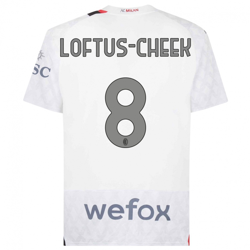 Niño Fútbol Camiseta Ruben Loftus-Cheek #8 Blanco 2ª Equipación 2023/24