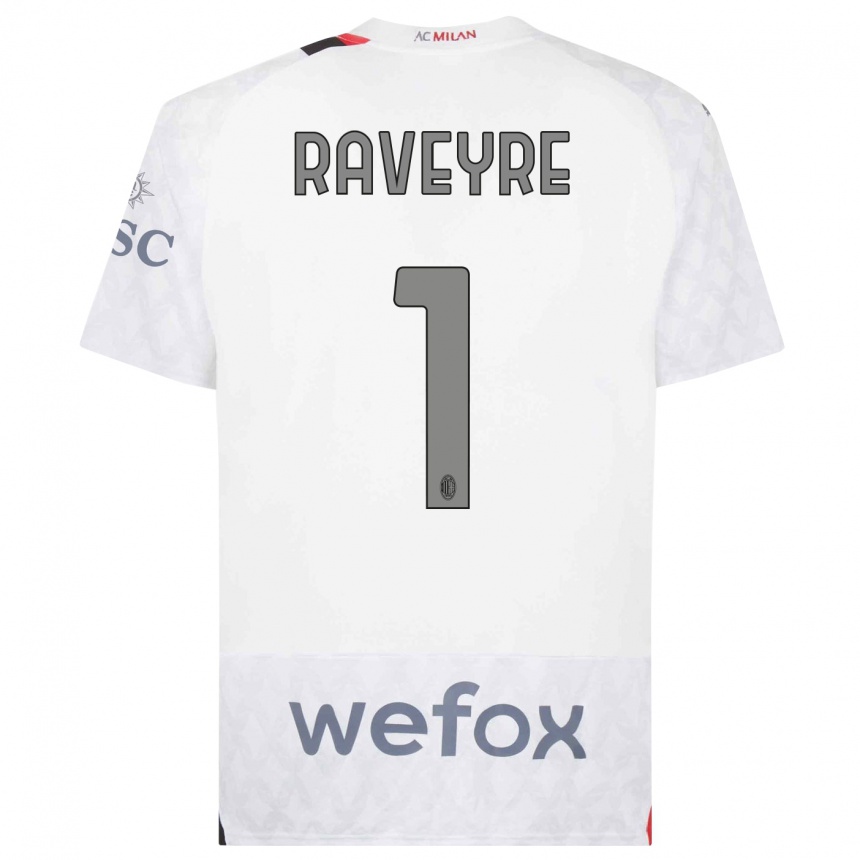 Niño Fútbol Camiseta Noah Raveyre #1 Blanco 2ª Equipación 2023/24