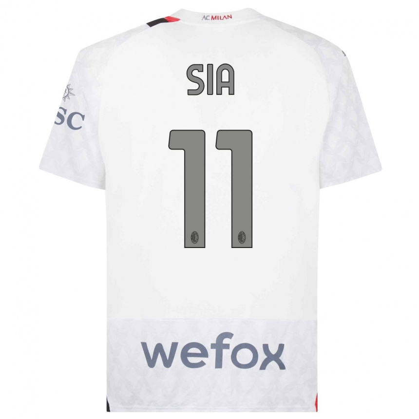 Niño Fútbol Camiseta Diego Sia #11 Blanco 2ª Equipación 2023/24