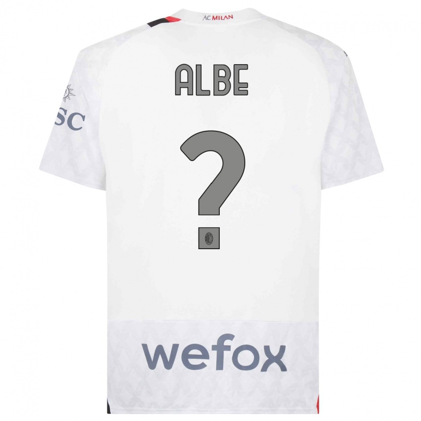 Niño Fútbol Camiseta Salem Albe #0 Blanco 2ª Equipación 2023/24