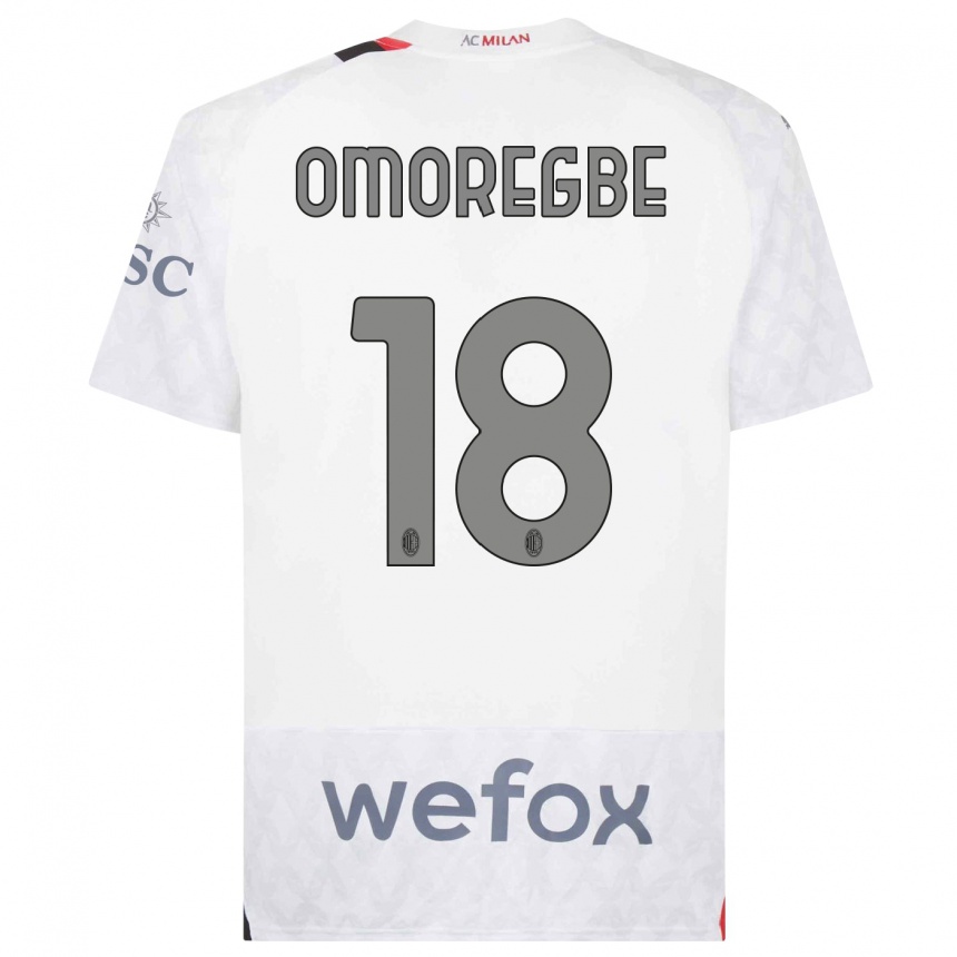 Niño Fútbol Camiseta Bob Murphy Omoregbe #18 Blanco 2ª Equipación 2023/24