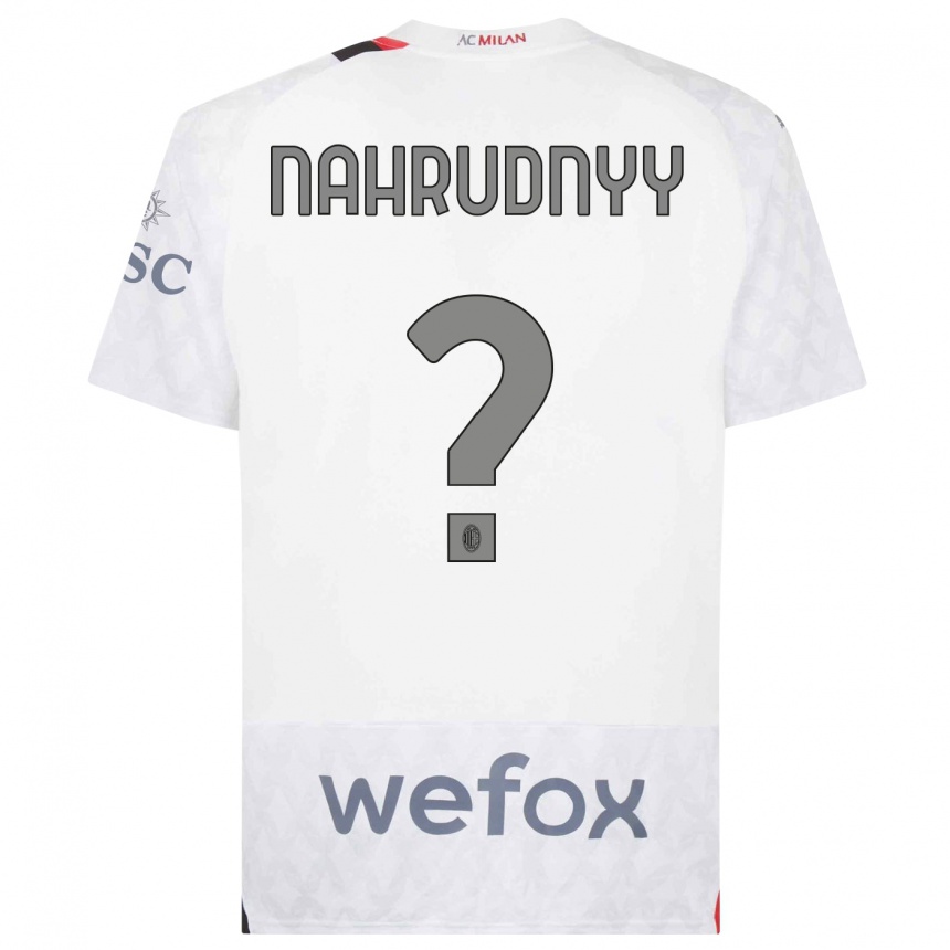 Niño Fútbol Camiseta Vladislav Nahrudnyy #0 Blanco 2ª Equipación 2023/24