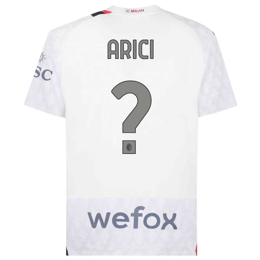 Niño Fútbol Camiseta Alberto Arici #0 Blanco 2ª Equipación 2023/24