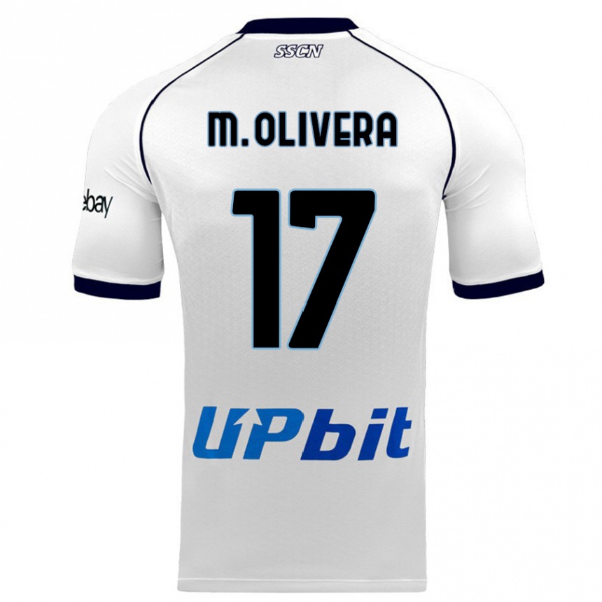 Niño Fútbol Camiseta Mathias Olivera #17 Blanco 2ª Equipación 2023/24