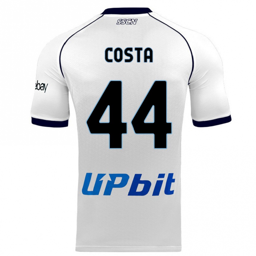 Niño Fútbol Camiseta Filippo Costa #44 Blanco 2ª Equipación 2023/24