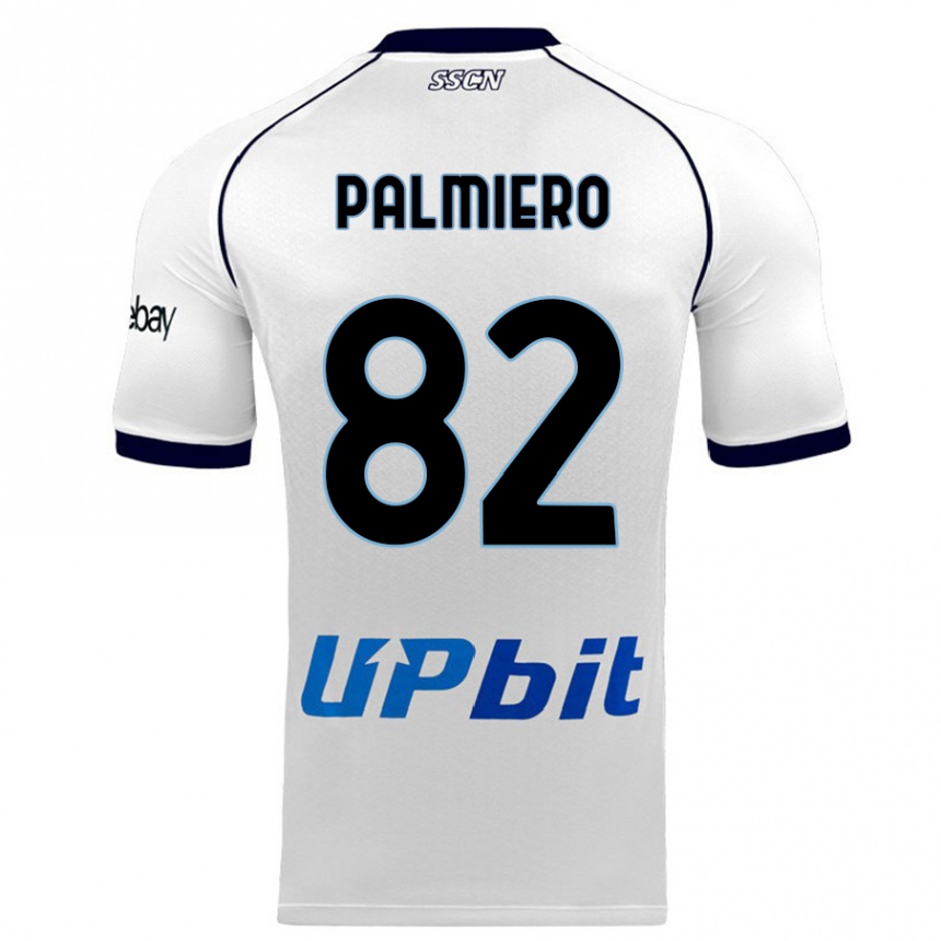 Niño Fútbol Camiseta Luca Palmiero #82 Blanco 2ª Equipación 2023/24