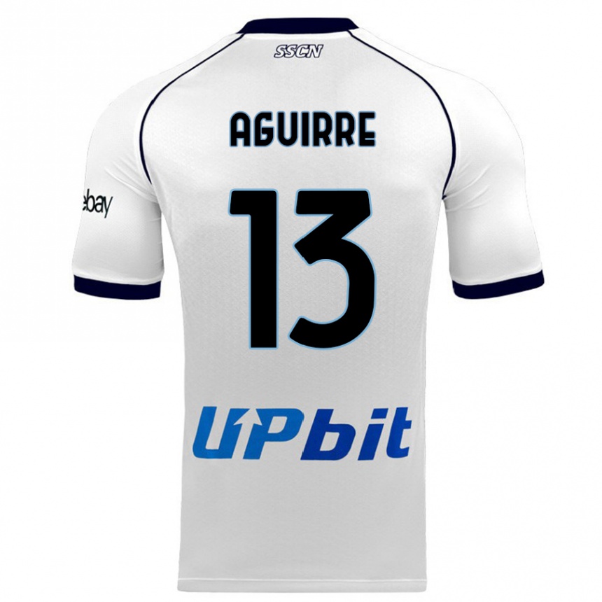 Niño Fútbol Camiseta Yolanda Aguirre #13 Blanco 2ª Equipación 2023/24