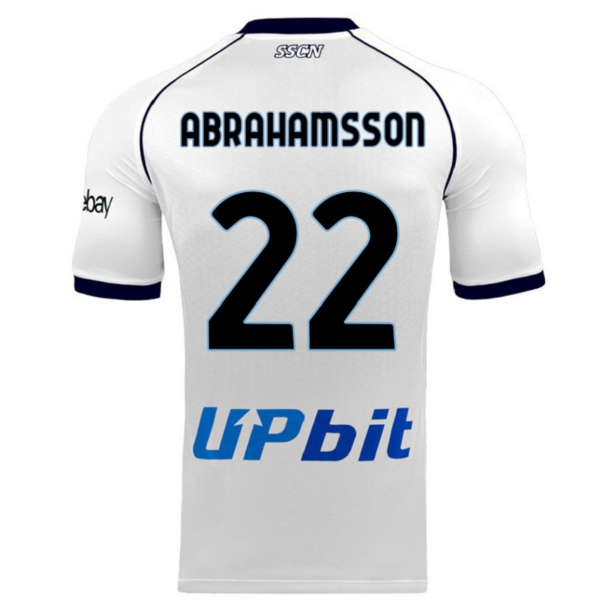 Niño Fútbol Camiseta Sejde Abrahamsson #22 Blanco 2ª Equipación 2023/24